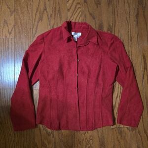 🐔Coldwater Creek Faux Suede Jacket 10🐔